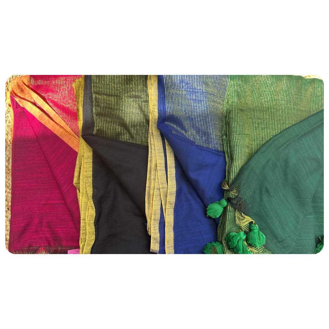 Mul Cotton Tissue Saree(Handloom)