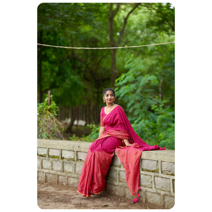 Mul Cotton Tissue Saree(Handloom)