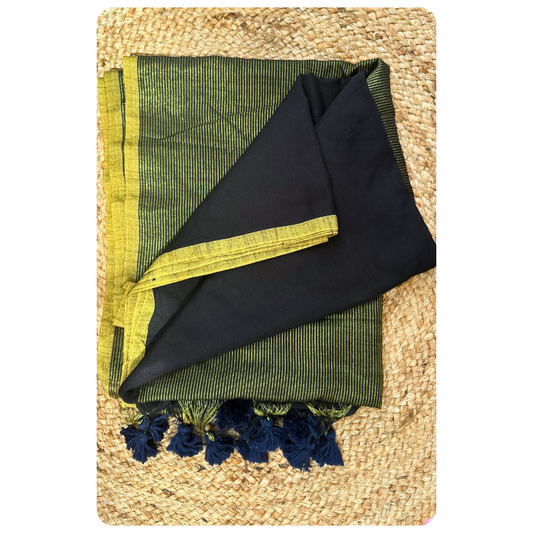 Mul Cotton Tissue Saree(Handloom)