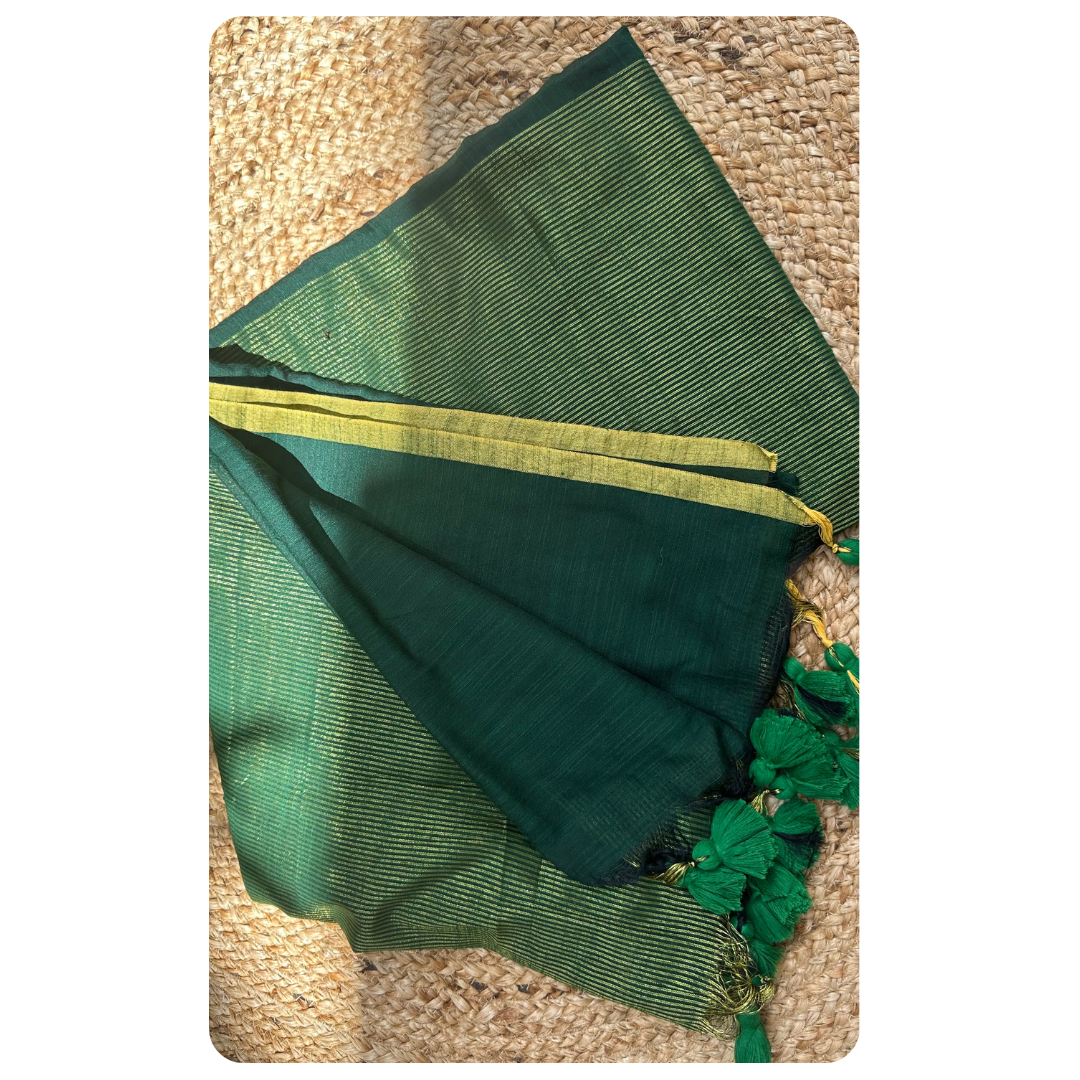Mul Cotton Tissue Saree(Handloom)
